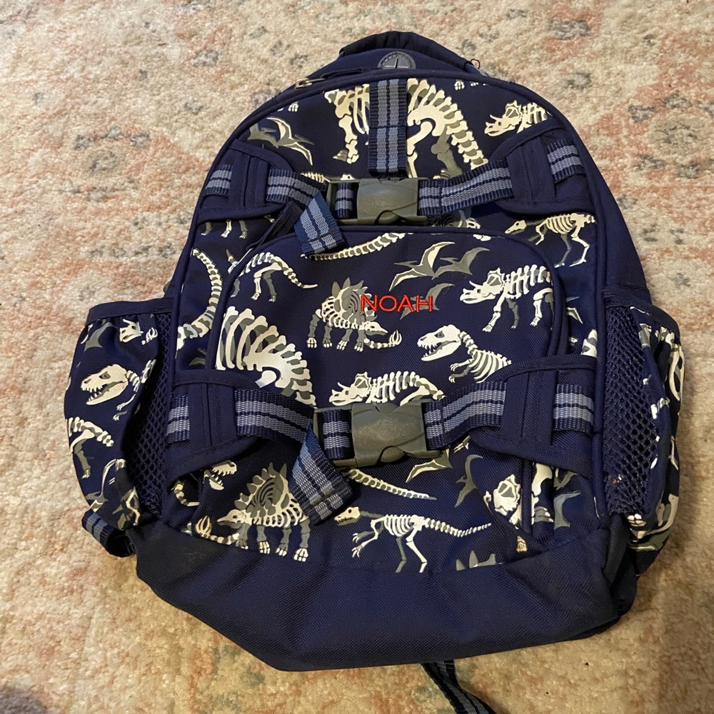 Pottery Barn kids book bag. Monogrammed with Noah.